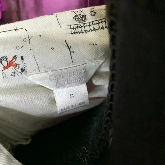 💜 2/25 Christopher & Banks Spring Design White Jacket - Picture 4 of 5